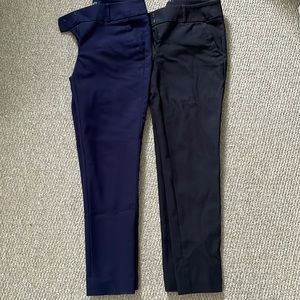 Ann Taylor Loft dress pants.navy and black. Stretch. Like new. 25in inseam